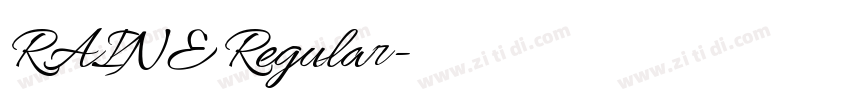 RAINE Regular字体转换 RAINE Regular字体转换